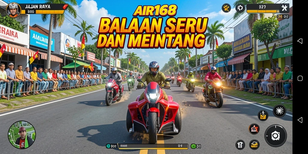Gameplay seru dengan adrenalin balapan tak terlupakan.