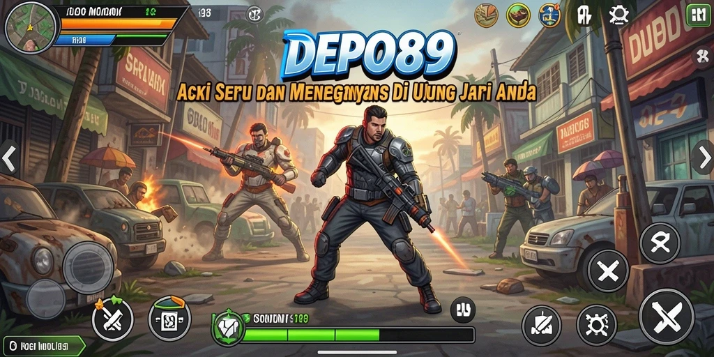 Tampilan gameplay DEPO89 yang mendebarkan dan penuh aksi.