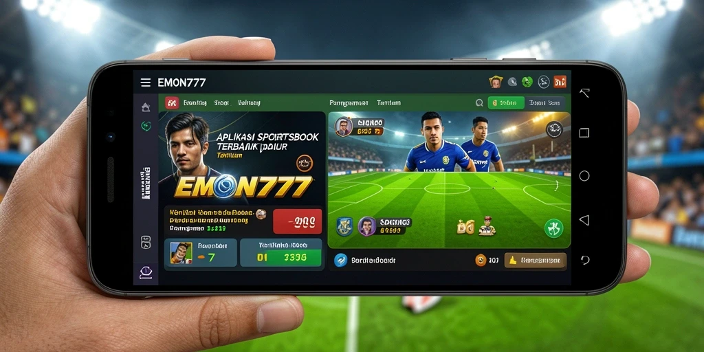 Tangkapan layar gameplay EMON777 yang menampilkan opsi taruhan olahraga.