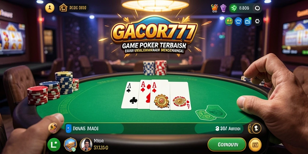 Tampilan gameplay GACOR777 yang menarik saat bermain Poker.