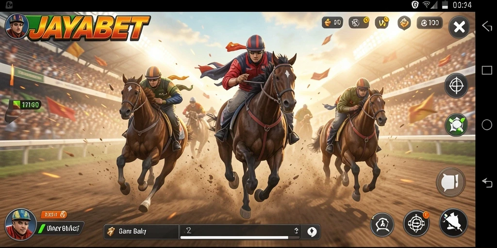 Tampilan gameplay balap yang seru dan mendebarkan di JAYABET.