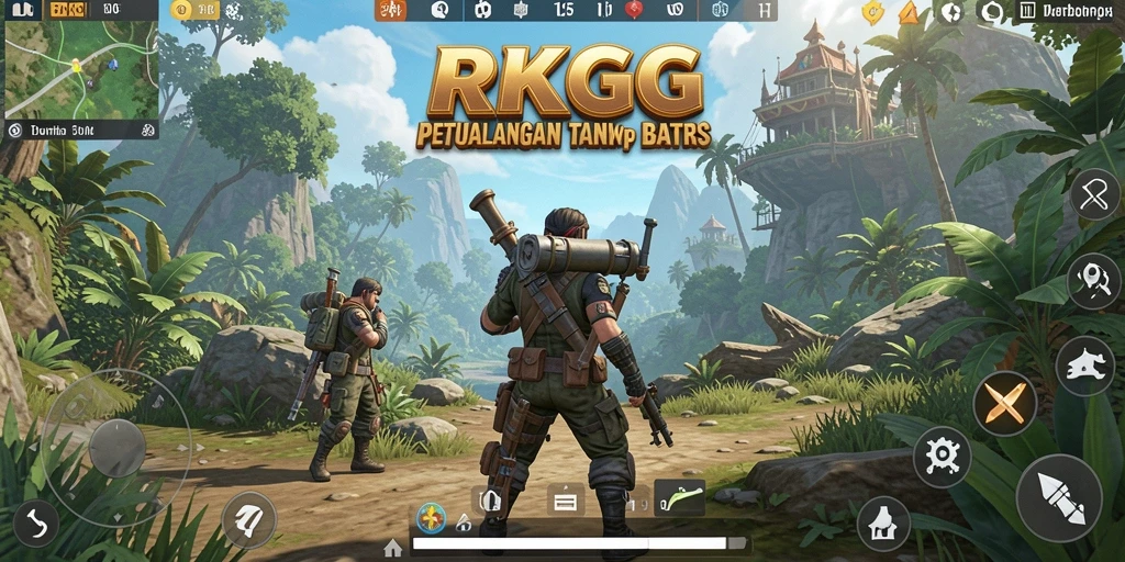 Tangkapan layar gameplay <strong>RKGG</strong> menampilkan petualangan seru di dunia terbuka.